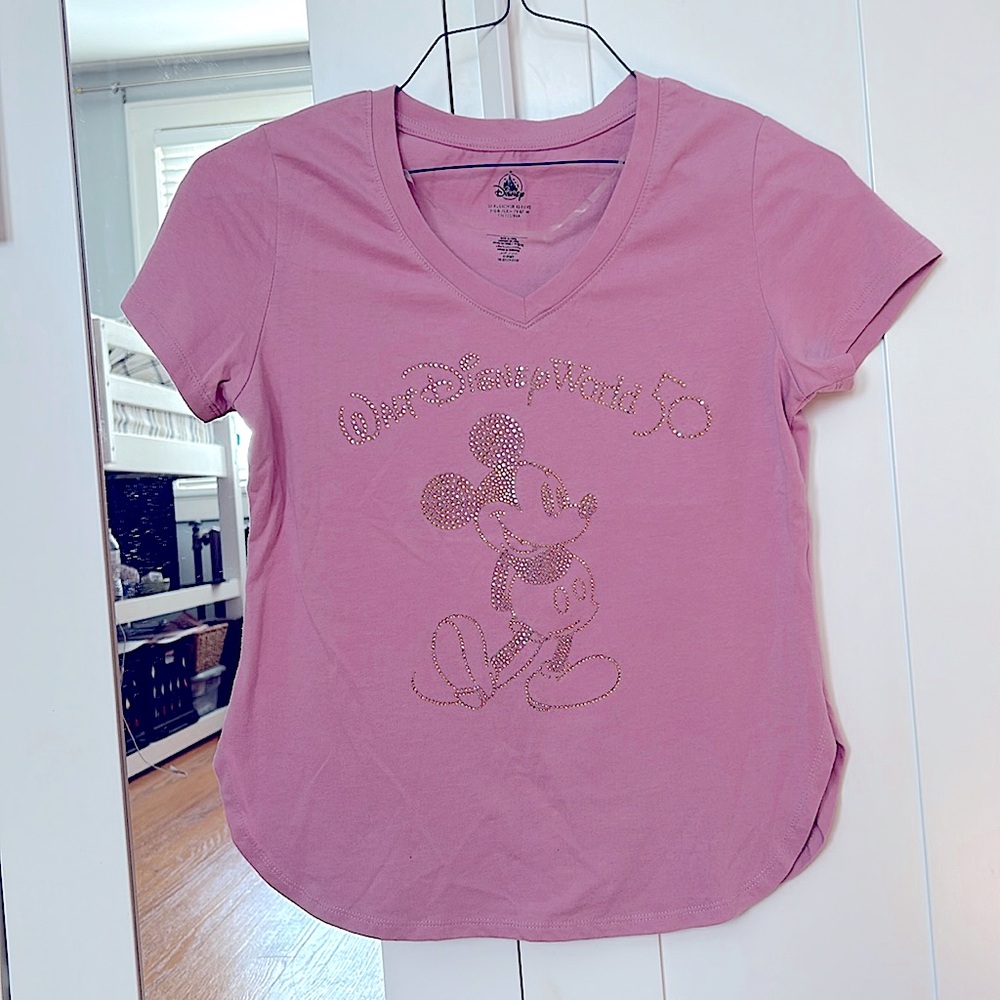Disney Parks 50th Anniversary T-shirt Size XS Pink